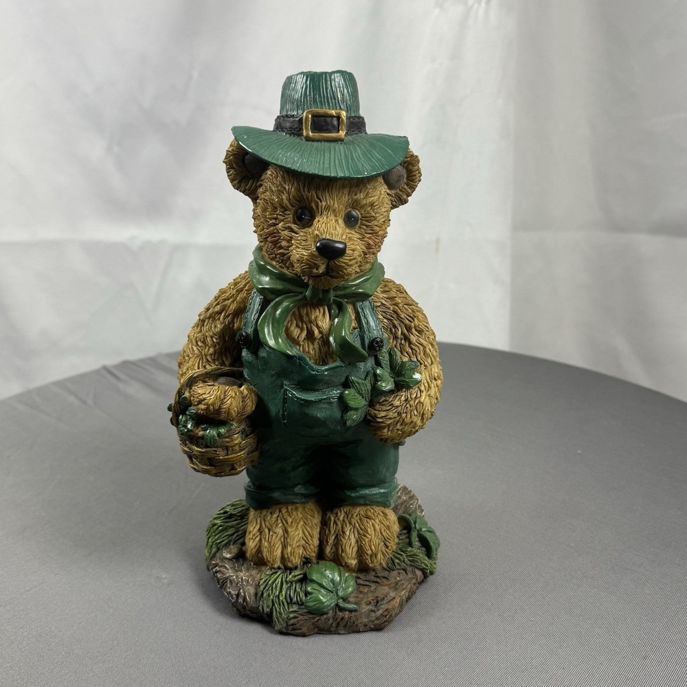 Vintage‎ Leprechaun St. Patrick's Day Resin Teddy
